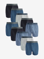 Blue 10 pack Boxers - Image 1 of 5