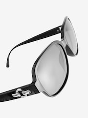 Black Small Polarised Square Sunglasses - Image 5 of 5