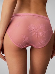 Calvin Klein Pink Bikini Briefs - Icon Stretch Lace - Image 4 of 6