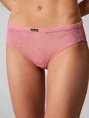 Calvin Klein Pink Bikini Briefs - Icon Stretch Lace - Image 5 of 6