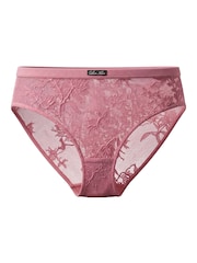 Calvin Klein Pink Bikini Briefs - Icon Stretch Lace - Image 6 of 6
