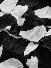 Monochrome Plissé Maxi Dress - Image 3 of 3