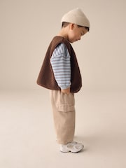 Chocolate Brown Gilet Fleece (3mths-7yrs) - Image 3 of 9