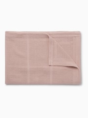 Rosa pink - Mori Soft Cotton & Bamboo Cellular Baby Tæppe - Billede 4 af 6