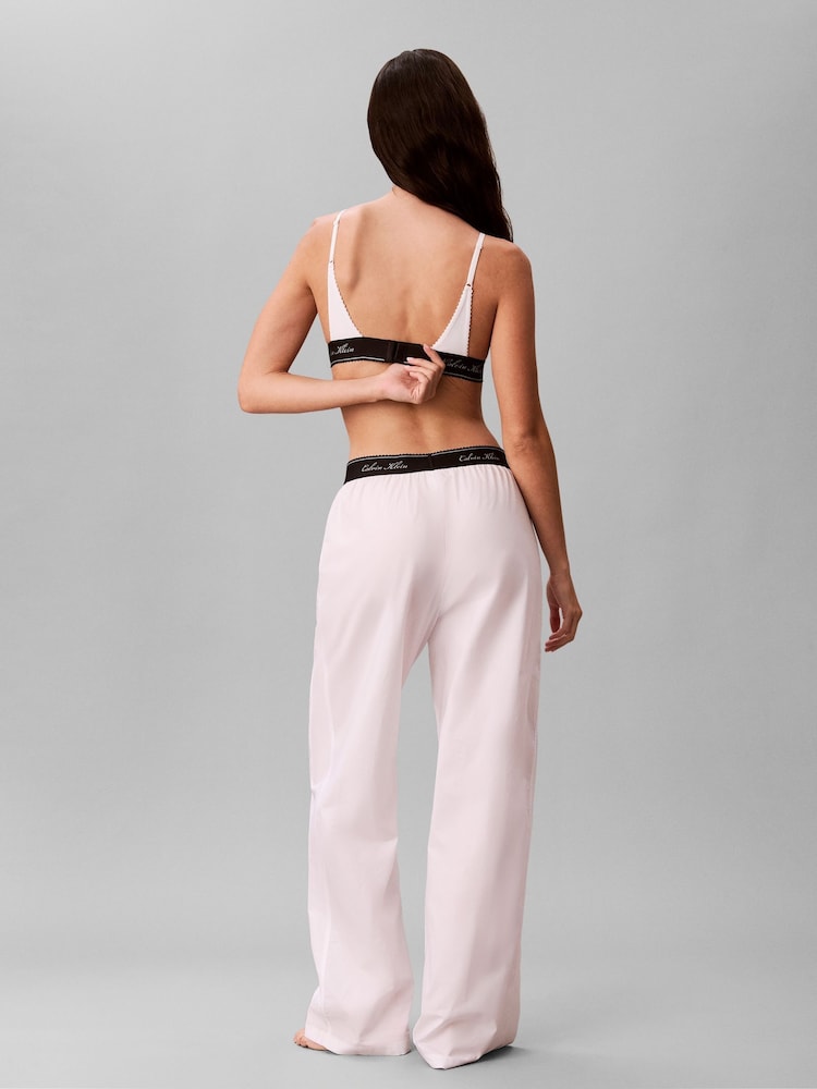 Calvin Klein White Cotton Poplin Pyjamas - Image 2 of 6 Calvin Klein White Cotton Poplin Pyjamas - Image 2 of 6