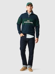 Rodd & Gunn Blue Foresters Peak Sweat Top - Image 3 of 5