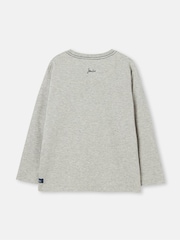 Joules Jack Grey Long Sleeve Artwork T-Shirt - Image 2 of 6