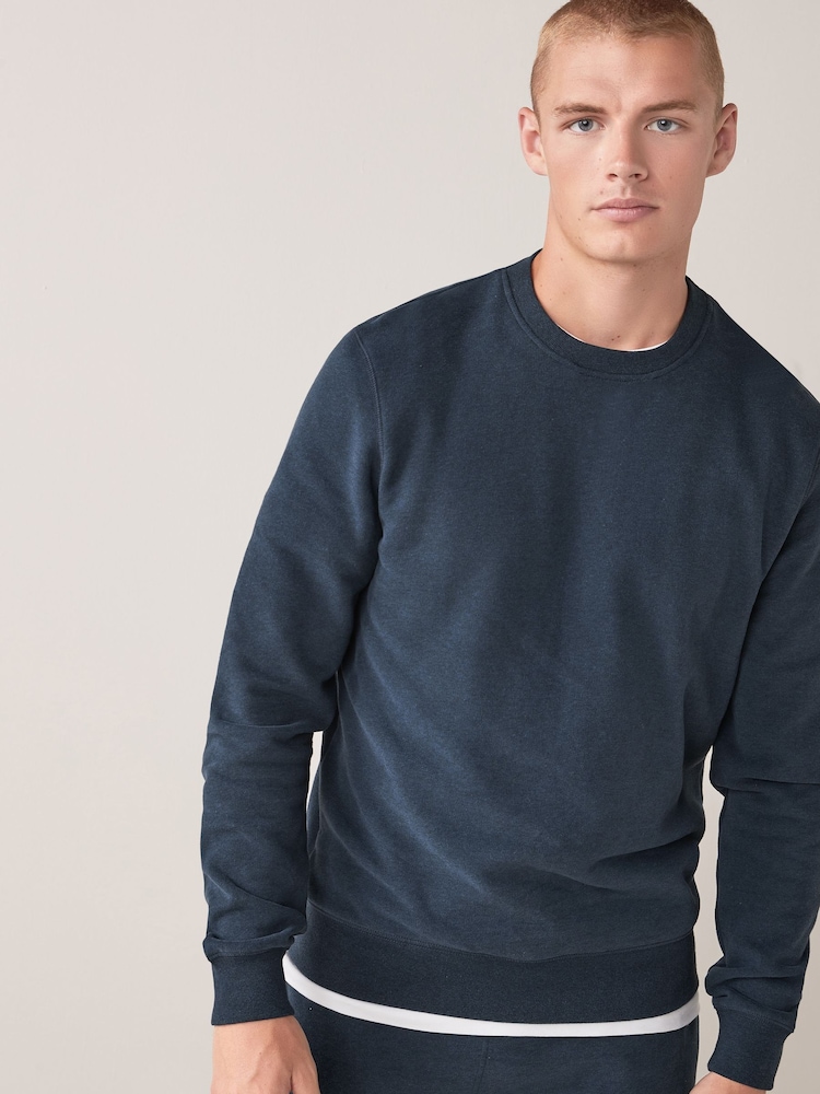 Navy Blue Crew Sweatshirt - Image 1 of 6