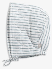 Azul - Boina de algodón suave 100 % para bebé de The Little Tailor - Imagen 6 de 7