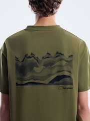 Berghaus Green Geo Mountain T-Shirt - Image 5 of 6
