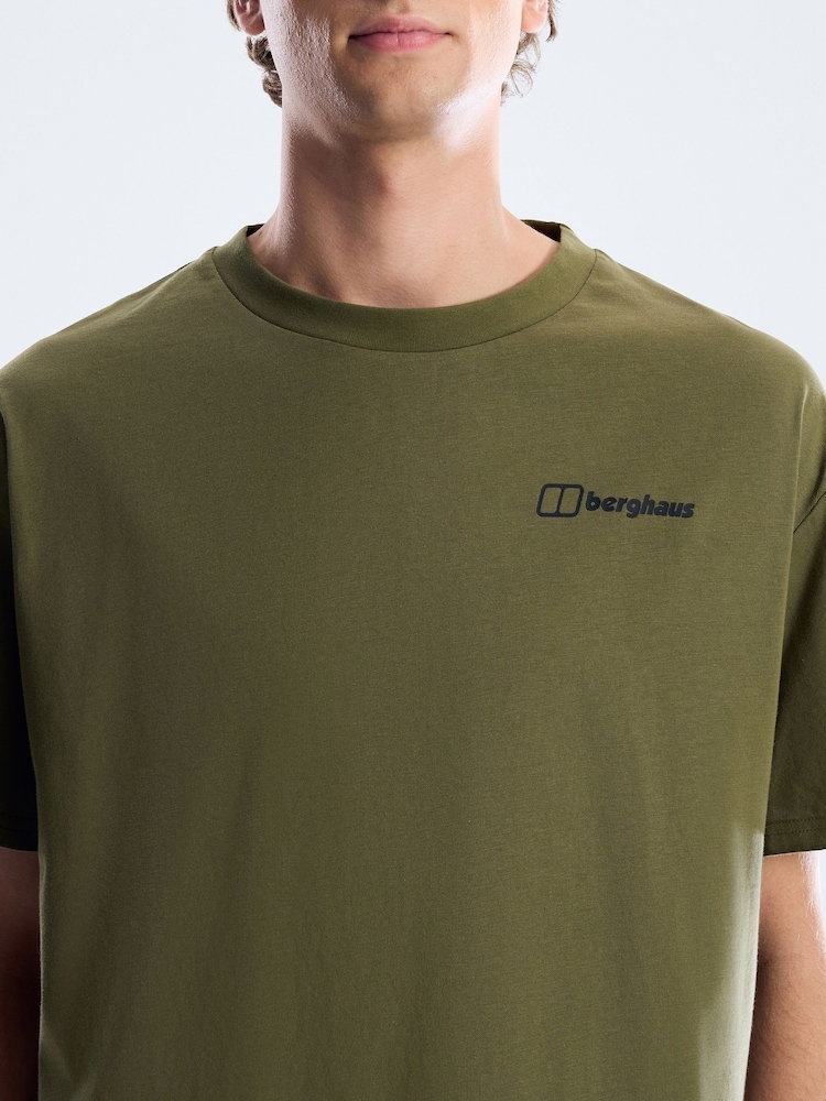 Berghaus Green Geo Mountain T-Shirt - Image 6 of 6