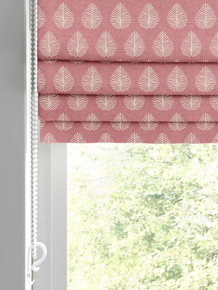 Emily Bond Raspberry Pink 100% Cotton Jaipur Made to Measure Roman Blinds - Image 2 of 5