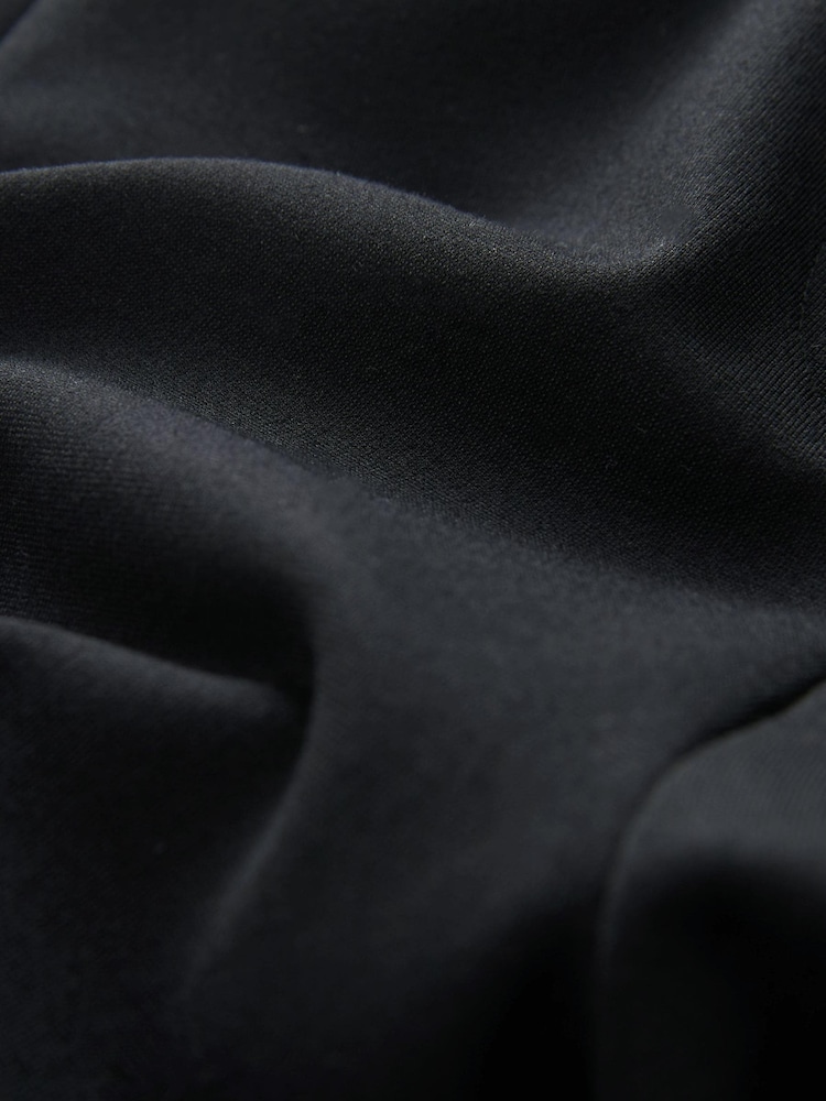 Black Tailored Ponte Metal Detail Wide Leg Trousers - Image 8 of 8
