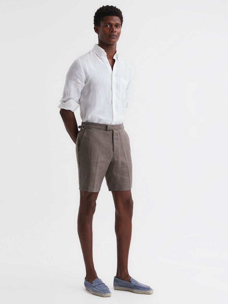 Reiss Mid Blue Espadrille Suede Summer Shoes - Image 2 of 5