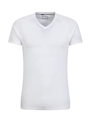 Mountain Warehouse White Summit Mens Short Sleeves Merino Thermal Top - Image 1 of 5
