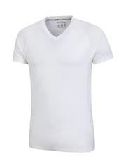 Mountain Warehouse White Summit Mens Short Sleeves Merino Thermal Top - Image 4 of 5