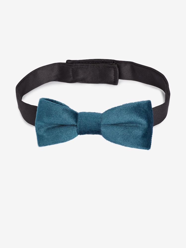 Navy Blue Velvet Bow Tie (1-16yrs) - Image 1 of 1