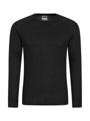 Mountain Warehouse Black Talus Mens Thermal Top & Joggers Set - Image 2 of 6