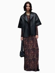 AllSaints Brown Katlyn Evita Maxi Dress - Image 5 of 7