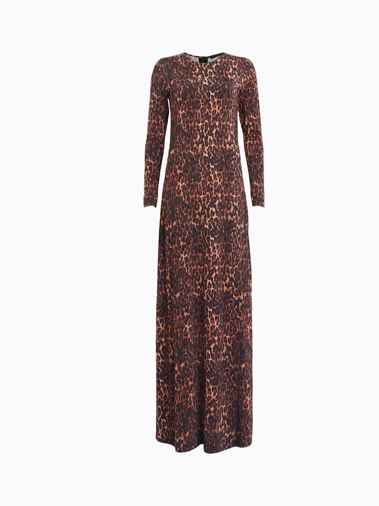 AllSaints Brown Katlyn Evita Maxi Dress - Image 7 of 7