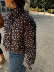 Never Fully Dressed Blue Paisley Reversible Padded Jacket - Image 4 of 5