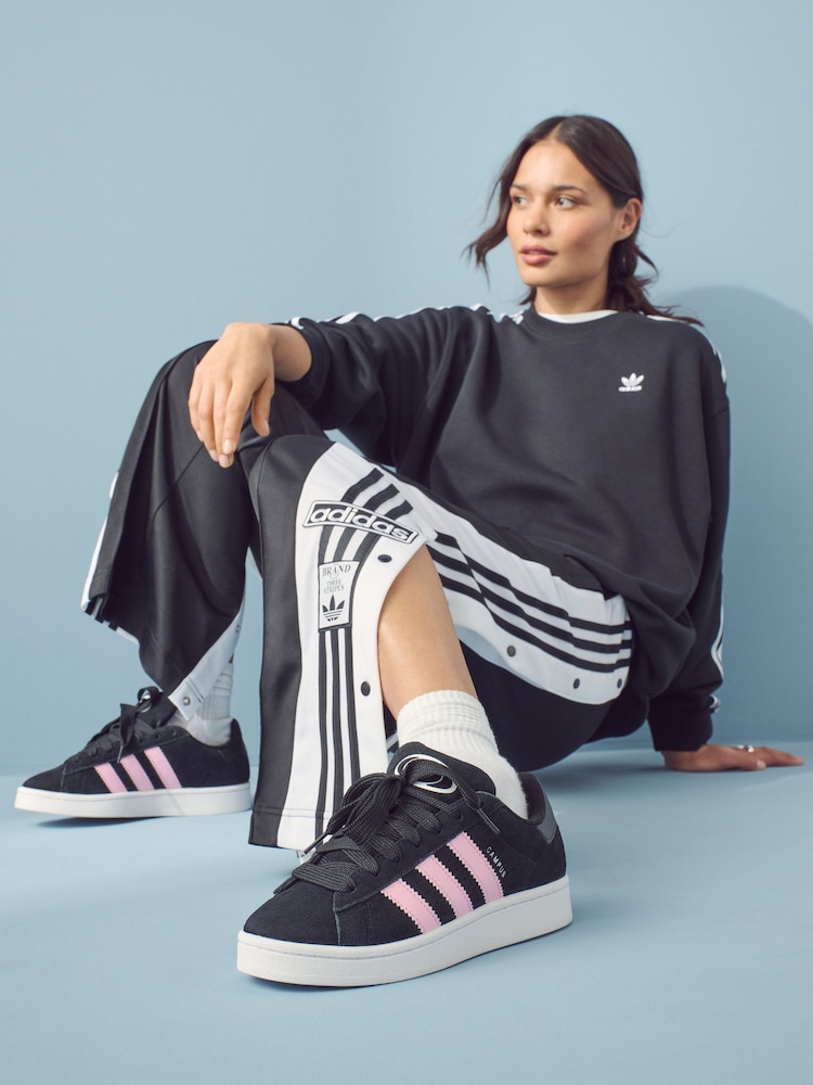 adidas Originals Black/Pink Campus 00s Trainers - Image 2 of 8