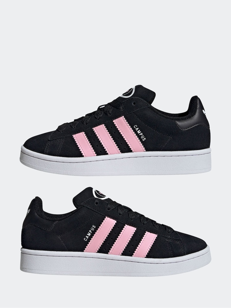 adidas Originals Black/Pink Campus 00s Trainers - Image 6 of 8