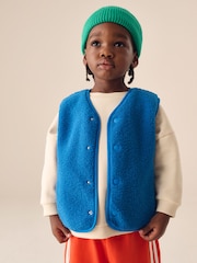 Bright Blue Gilet Fleece (3mths-7yrs) - Image 1 of 4