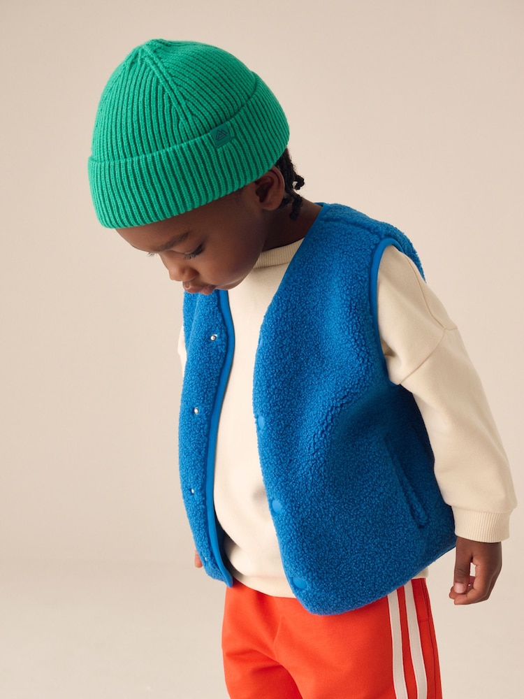 Bright Blue Gilet Fleece (3mths-7yrs) - Image 2 of 4