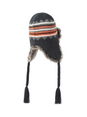 Mountain Warehouse Grey St Anton Knitted Faux Fur Thermal Hat - Image 4 of 6