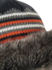 Mountain Warehouse Grey St Anton Knitted Faux Fur Thermal Hat - Image 6 of 6