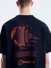 Berghaus Black Geo Core T-Shirt - Image 6 of 6