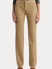 Lauren Ralph Lauren Camel Straight Leg Trousers - Image 1 of 6