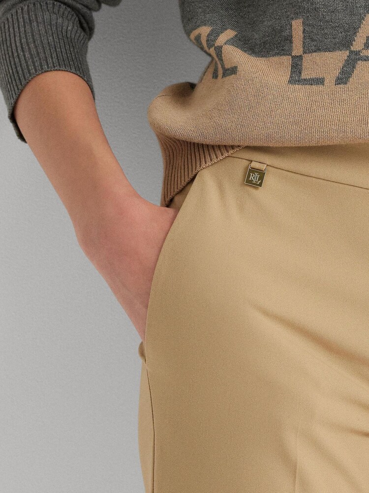 Lauren Ralph Lauren Camel Straight Leg Trousers - Image 5 of 6