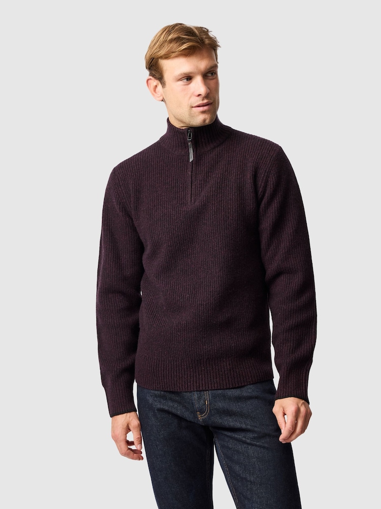 Rodd & Gunn Purple Robbies Road Knit Jumper - Image 1 of 6 Rodd & Gunn Purple Robbies Road Knit Jumper - Image 1 of 6