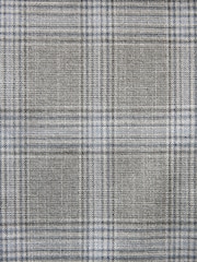 Grey Slim Fit Double Breasted Check Suit Jacket - Image 11 of 11