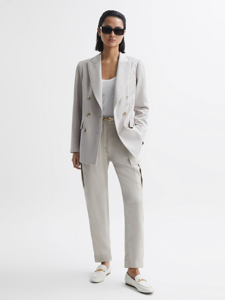 Reiss White Molly Cotton Halter Neck Vest - Image 5 of 5 Reiss White Molly Cotton Halter Neck Vest - Image 5 of 5