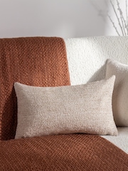 HÖEM Natural Tiona Rectangular Woven Jacquard Cushion - Image 1 of 5