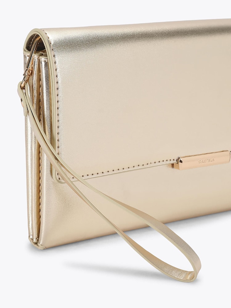 Carvela Gold Amalia Clutch Bag - Image 3 of 3 Carvela Gold Amalia Clutch Bag - Image 3 of 3