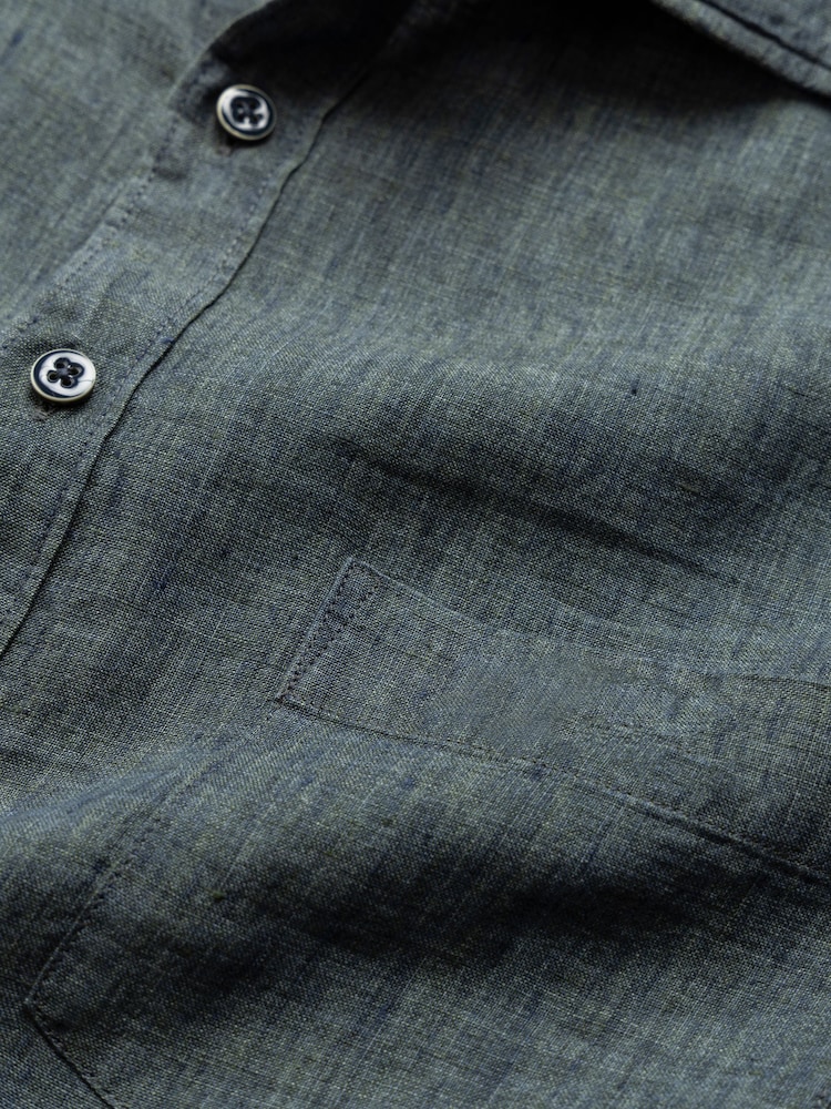 Rodd & Gunn Grey Coromandel Sports Fit Shirt - Image 5 of 5 Rodd & Gunn Grey Coromandel Sports Fit Shirt - Image 5 of 5