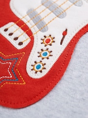 Frugi Red Organic Cotton Snowbording Yeti Applique Top - Image 4 of 4