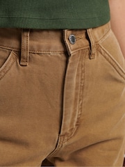 Superdry Brown Wide Leg Carpenter Trousers - Image 4 of 6
