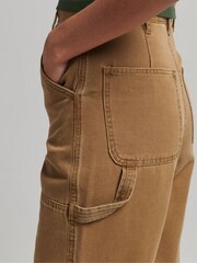 Superdry Brown Wide Leg Carpenter Trousers - Image 6 of 6