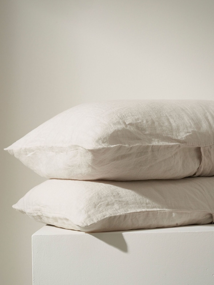 Truly Grey Linen Housewife Pillow Cases - Image 1 of 2