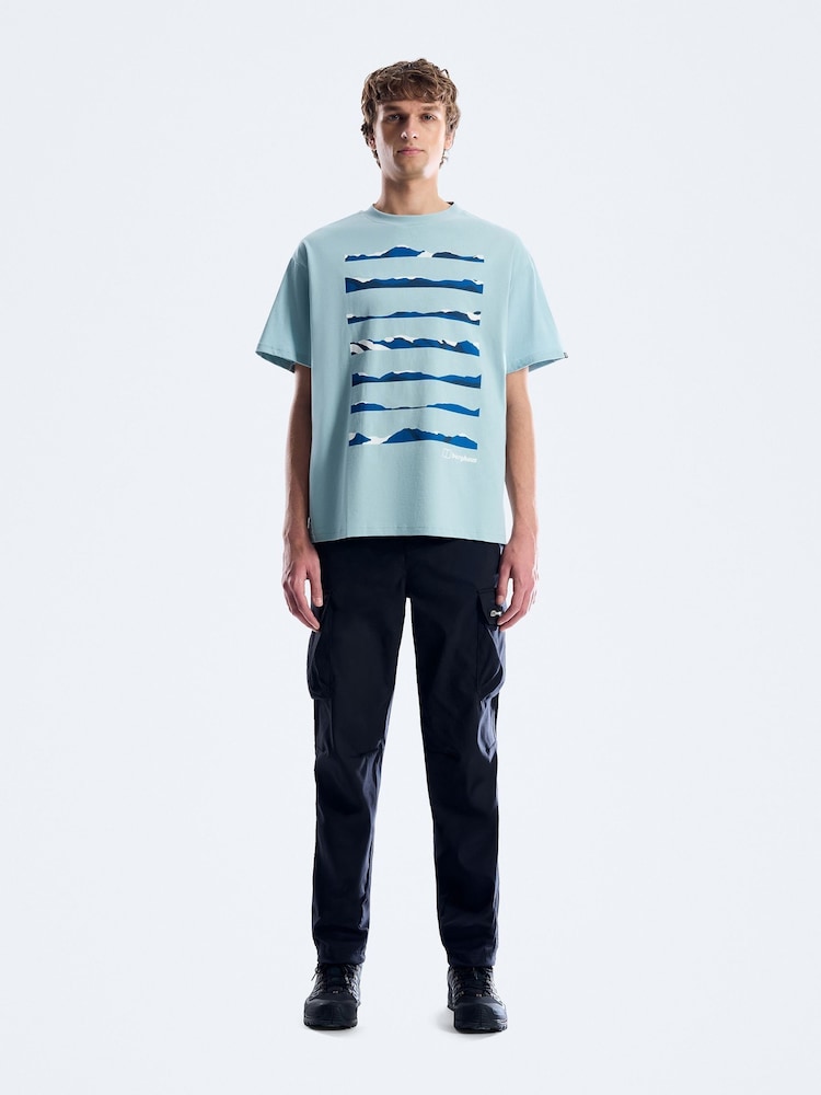 Berghaus Blue Geo Landscape T-Shirt - Image 1 of 5