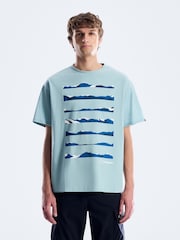 Berghaus Blue Geo Landscape T-Shirt - Image 3 of 5