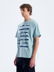 Berghaus Blue Geo Landscape T-Shirt - Image 4 of 5