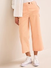 Orange - Cropped Chinohose im Utility-Look mit hohem Baumwollanteil - Bild 2 von 5