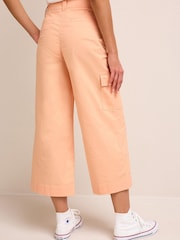 Orange - Cropped Chinohose im Utility-Look mit hohem Baumwollanteil - Bild 3 von 5