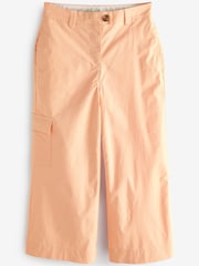 Orange - Cropped Chinohose im Utility-Look mit hohem Baumwollanteil - Bild 5 von 5